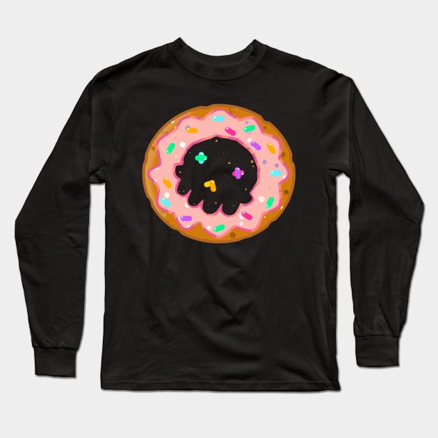 DONUT SKULL Long Sleeve T-Shirt by darendeleche